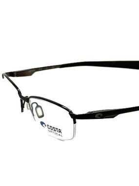 NEW COSTA DEL MAR BRD 120 129 Dark Brown Unisex Eyeglasses 52mm 17 140